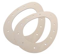 GATHINESS Cadres de Couronne en Bois D'œuf 2pcs pour Décorations de Pâques DIY Légers et Stables pour Création de Couronnes Festives