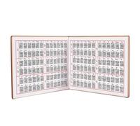 GATHINESS Cahier D'accords pour Guitare Folk, Classique et Électrique en Papier Marron, Recueil Complet des Accords de C à B, Format Compact pour Paquet à Dos