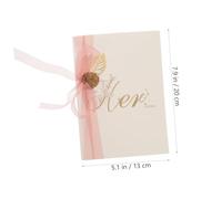 GATHINESS Cartes de Vœux de Mariage en Papier 2pcs pour Écrire des Vœux et Notes, Design Simple et Élégant pour Banquets et Fêtes à Thème