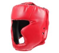 GATHINESS Casques de Lutte Rouge en Cuir et Éponge Haute Densité, Protège-tête Ergonomique Confortable pour Hommes et Garçon et Filles en Arts Martiaux Mixtes