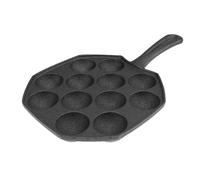 GATHINESS Cavités Fonte Antiadhésive pour Takoyaki Plaque de Cuisson Octopus Maker Moule à Bouchées de Poulpe Utilisation sur Induction Facile à Détacher