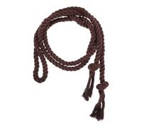 GATHINESS Ceinture Médiévale Tressée en Coton avec Pompons, Style Simple | Corde de Taille en Coton Brun, Fermeture Nouée Sûre, pour Robes et Jupes, Cosplay Historique