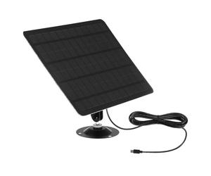 GATHINESS Chargeur Panneau Solaire 20W Ancrages Muraux pour Installation Extérieure de Caméra de Surveillance