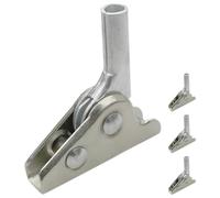 GATHINESS Charnières Pliantes Réglables Multi-Angle Lot de 4 en Acier Finition Argenté pour Chaise de Plage et Tabouret Pliant pour Réparation et Amélioration de Meubles