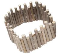 GATHINESS Clôture en Bois Naturelle pour Hamster 30 Cm, à Mâcher Solide et Décoratif, Accessoire pour Cage Petits Animaux, pour Exercice et Amusement des Hamsters