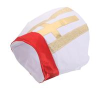 GATHINESS Coiffe religieuse de pape médiéval pour adultes - Chapeau à - Coiffe de clergé pour hommes, accessoire léger en tissu pour Halloween, pièces de théâtre catholiques et fêtes