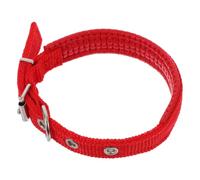 GATHINESS Collier pour Animaux de Compagnie Réglable, Collier pour Chat Résistant à l'usure, Polyester et Écume, Boucle en Alliage, Rouge, pour Chiens et Chiots
