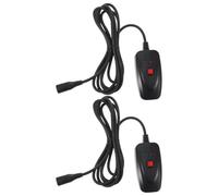GATHINESS Contrôleur Filaire Interface Stable 2 Pièces pour Machine à Fumée 3 Broches, Activation à Distance, Plastique Noir, pour Événements et Spectacles de Scène