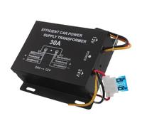 GATHINESS Convertisseur de Tension DC-DC 30a 24v vers 12v pour Voiture, Régulateur Compact en Alliage Plastique Compatible Navigation et Subwoofer