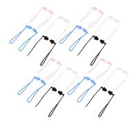 GATHINESS Corde 16 Paires de Bouchons D'oreilles Étanches en Silicone Design Anti-perte Portable pour Natation et Sommeil Adaptés aux Cours de Natation