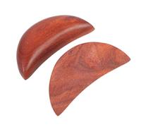 GATHINESS Coupes de Divination en Bois de Pêcher 2 Pièces Forme Croissant Lune 7,6 CM pour Cultes Bouddhistes et Ambiance Feng Shui