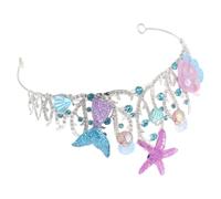 GATHINESS Couronne de Sirène en Alliage Léger Étoile de Mer, Tiare de Costume Unique pour Occasions Spéciales et Cérémonies D'église, Accessoire Cheveux Mariage