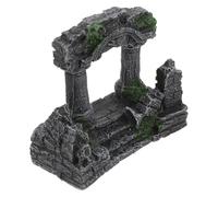 GATHINESS Décoration Aquarium Colonne Romaine en Résine Ruines Antiques, Facile à Installer, Élégance Classique pour Décor de Terrarium ou Aquarium