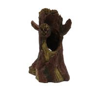 GATHINESS Décoration et Marron Aquarium en Résine Tronc d'arbre Creux Réaliste, Cachettes Interactives Universelles pour Poissons Habitat de Reptiles