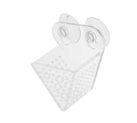 GATHINESS Distributeur D'appâts pour Aquarium en Acrylique Double Ventouse, Facile à Utiliser, Design Bande Inférieure, pour Alimentation vers Rouges et Poissons Tropicaux