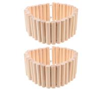 GATHINESS Échelle en Bois Lot de 2 6X40 CM pour Hamsters et Cochons d'Inde, d'escalade, Accessoires d'Aménagement pour Cage de Petits Animaux
