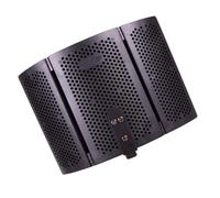 GATHINESS Écran d'Isolation pour Microphone Pliable en ABS Filtre Anti-Éclaboussures, Protection Poussière et Salive, Adapté pour Studio d'Enregistrement et Micro sur Pied