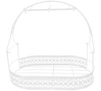 GATHINESS Égouttoir en Fer Blanc pour 6 Tasses à Café Support pour Pot à Sucre et Pichet, Design Pratique et Moderne pour Salon ou Club