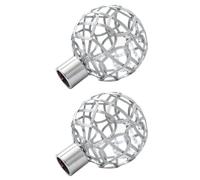 GATHINESS Embouts pour Tringle à Rideaux Nordiques en Fer Blanc, 2 Pièces, Décoration Élégante pour Fenêtres, Adaptés Chambre et Salle à Manger