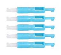 GATHINESS Enfile-aiguille Automatique Lot de 5 Pièces pour Machine à Coudre en Plastique Bleu, Assistance Double Fonction, pour Couture à Domicile