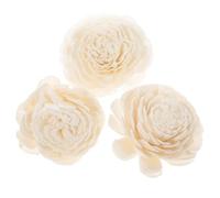 GATHINESS Ensemble 3 Bâtonnets Diffuseurs à Roseaux Blancs, Accessoires D'aromathérapie sans Flamme Fleurs Séchées Décoratives, Plante D'aromathérapie Imitation pour Décoration Intérieure