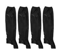GATHINESS Ensemble de Couvre-Chaussures de Moto Imperméables Noirs en Tissu Oxford Léger, Protection Complète des Jambes pour Cyclisme et Voyages, 2 Paires Réutilisables