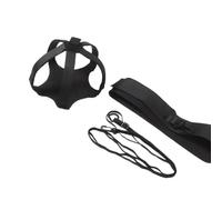 GATHINESS Équipement D’entraînement de Volley-Ball Ceinture Taille Réglable | Cordon Élastique en Néoprène, Retour Automatique du Ballon Après Frappe, pour Garçon Fille et Jeunes Athlètes, Noir