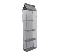 GATHINESS Étagère de Placard Suspendue Résistante Déformation en Tissu Non Tissé et Maille, 4 Couches Rangement des Paquet et Vêtements