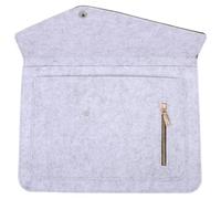 GATHINESS Étui pour Ordinateur Portable à Manches Portable 11 Pouces Gris | Felt, PU Leather, Alliage, Poche Zippée, Protection Anti Vibrations, Voyage, Tablette et Ordinateur