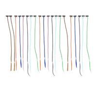GATHINESS Extensions de Cheveux à Clip Colorées 20pcs Tresses Synthétiques Pratiques Design Vif pour Filles Occasions Déguisement Couleur Aléatoire