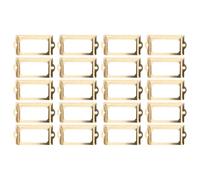 GATHINESS Fer Porte-étiquettes Vintage 20 Pièces de Tiroir | Usage Polyvalent, Compatibilité, Finition Résistante aux Rayures, pour Armoire de Bureau et Bac Textile