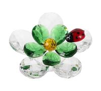 GATHINESS Figurine de Fleur en Cristal Petite Coccinelle Décorative, Ornement de Centre de Table pour Maison et Bureau, Design Unique et Effet Visuel Élégant