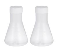 GATHINESS Fioles Coniques et Base Stable Lot de 5 Mesure Précise en Pp Couvercle Pratiques pour Expériences Chimiques Plusieurs styles Flacons de Laboratoire Plusieurs styles