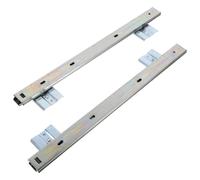 GATHINESS Glissières pour Plateau de Clavier, Support Latéral Coulissant pour Clavier, Acier Noir, pour Bureau Cuisine, Améliore L’efficacité de Travail