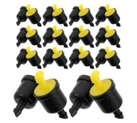 GATHINESS Goutteur à Compensation de Pression 8 GPH 50 Pièces en Plastique Résistant au Colmatage avec Connecteur à Barbelures pour Arrosage Flexible des Plates-Bandes et Jardins