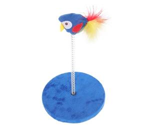 GATHINESS Griffoir pour Chat Bleu, Intérieur Compact en Plastique | Chatons et Meubles, Finition en Lint Multicolore, Usage Domestique, Solution Pratique Quand vous Êtes Absent