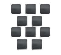 GATHINESS Grilles de Ventilateur D'ordinateur 80x80mm, Couverture Résistante aux Ventilateurs Lot de 10 en PVC Noir Anti-poussière Bruit pour Boîtier PC pour Fête Estivale