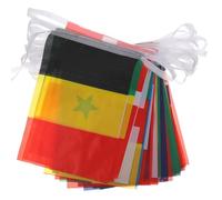GATHINESS Guirlande Décorative Bannière de Drapeaux de Chaîne en Polyester de Drapeaux de Pays pour Coupe Monde pour Fêtes et Événements Internationaux