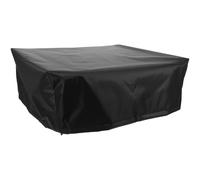 GATHINESS Housse de Protection pour Gramophone en Tissu Oxford Noir, Étanche et Anti-poussière, Taille 18x14x6,75 Pouces, Couverture Vintage pour Platine Vinyle, Paquet Portable