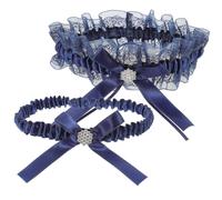 GATHINESS Jarretières Mariée en Dentelle Délicate Ensemble Confortables et Légères 2pcs Style Classique pour Cérémonie de Mariage ou Bal