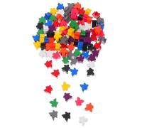 GATHINESS Jetons Meeples en Bois Colorés 100 Pièces, Jeu de Société