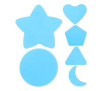 GATHINESS Kit de Coupe de Cheveux pour Garçon et Filles 18pcs en Silicone Bleu Formes Étoile, Lune, Cœur, Hexagone, Sûr et Facile à Utiliser à Domicile Salon Professionnel