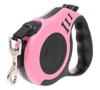 GATHINESS Laisse Rétractable Portable en Abs Rose, Accessoire pour Chien Fonction D'extension Automatique, Facile à Porter Retirer pour Chiot pour Animaux de Compagnie
