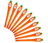 GATHINESS Lot de 10 Stylos à Encre Gel de Carotte Motif Lapin, Couleur Vive, Taille Compacte, Stylos pour Garçon et Filles et Étudiants, Adaptés à L'école, Bureau et Loisirs Créatifs