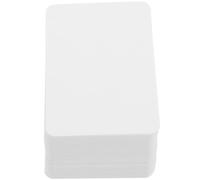 GATHINESS Lot de 100 Cartes Vierges Blanches Double-face en Papier Couché pour Écriture Fluide, Design Classique, pour Écrivains et Jeux de Mots