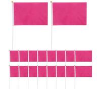 GATHINESS Lot de 100 Petits Drapeaux Rectangulaires 14X8,3 CM Résistants pour Décoration de Pots de Fleurs, Défilés et Événements