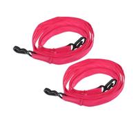 GATHINESS Lot de 2 Attaches pour Moufles Garçon et Filles, Cordons Tour de Cou Anti-Perte, Pinces à Moufles d'hiver en Matériau Doux Rose Vif, Accessoires Ski et Snowboard pour Sport