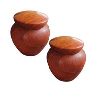 GATHINESS Lot de 2 Mini Urnes Funéraires en Bois Élégantes pour Cendres de Petits Animaux, Légères et Scellées, pour Souvenir Commémoratif