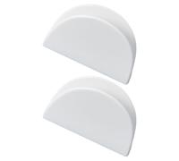 GATHINESS Lot de 2 Porte-Serviettes en Céramique Blanche, Résistant à l'usure Quotidienne, Design Moderne et Délicat pour Rangement de Serviettes sur Table de Salle à Manger
