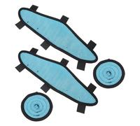 GATHINESS Lot de 2 Sets de Sets de Ensembles de Coussinets Anti-Transpiration en Mesh Bleu pour Casque de Chantier, Absorbant Les Chocs, Réutilisables, pour Construction et Soudure